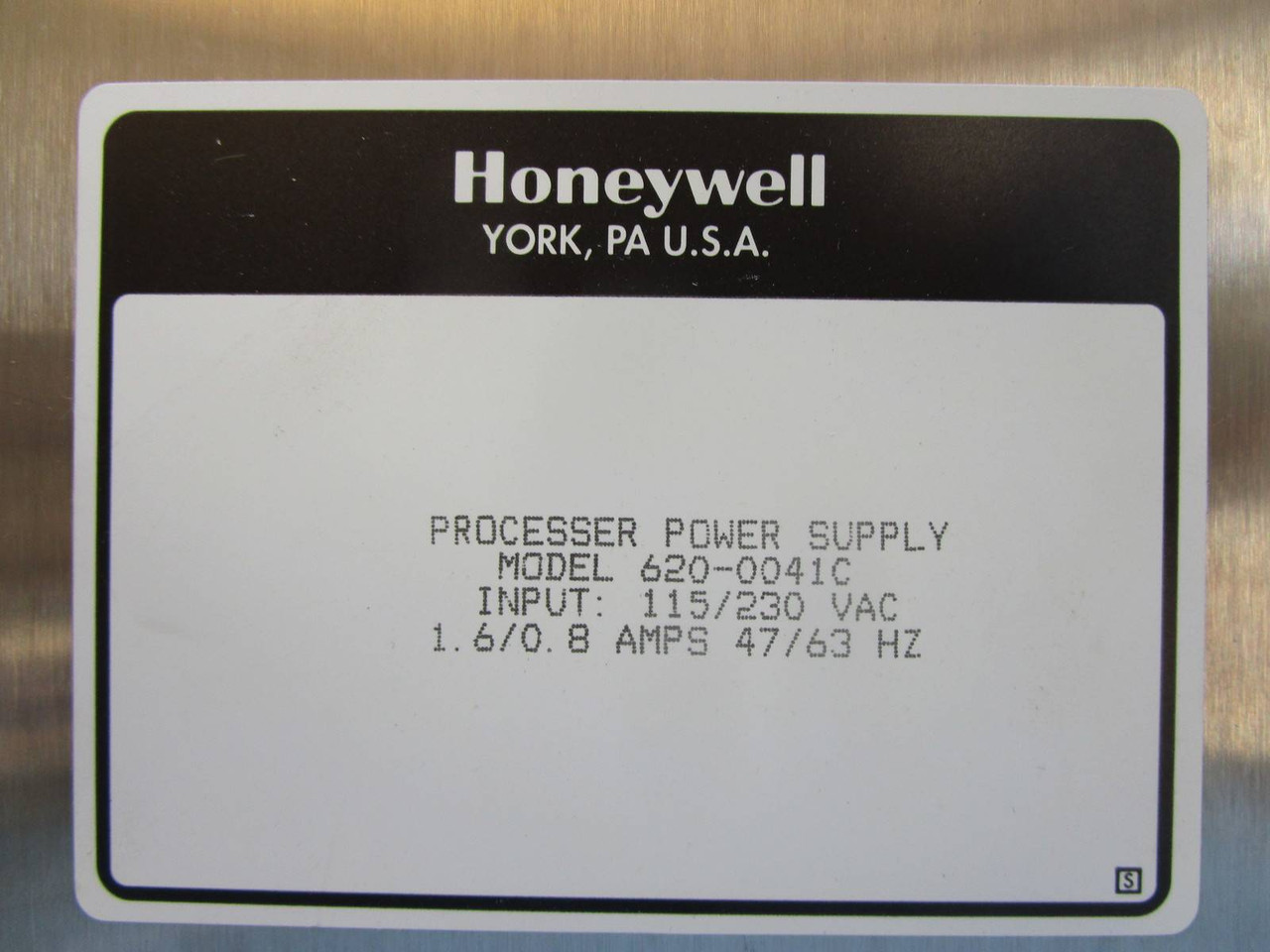 Honeywell 620-0041C Processor Power Supply Module PLC PS 6200041C 620-0041 C (NP1147-1)
