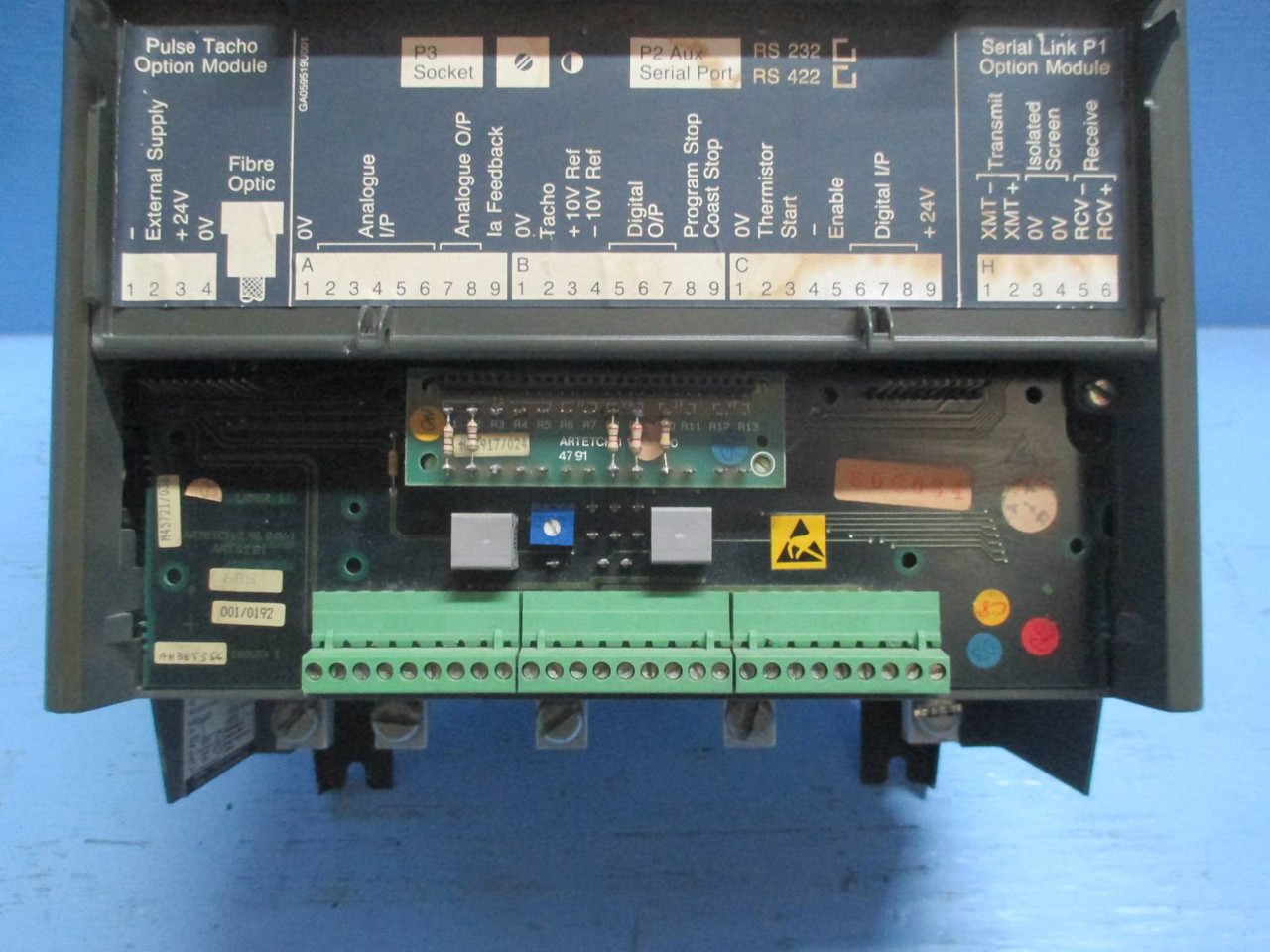 Eurotherm SSD 591-0660 590 3 Phase Converter Drive 20 HP 10 Amp DC 500 Vac 20HP (TK1537-1)