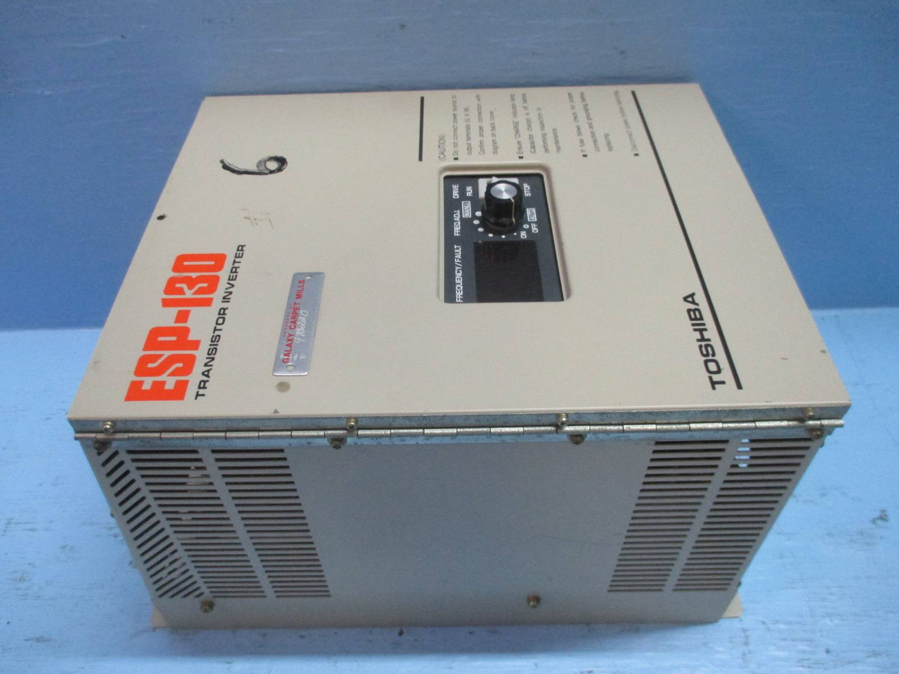 Toshiba ESP-130 VT130G1-4025B0E Transistor Inverter Drive 2 HP 3.5 Amp 460V 3Ph (TK1544-5)