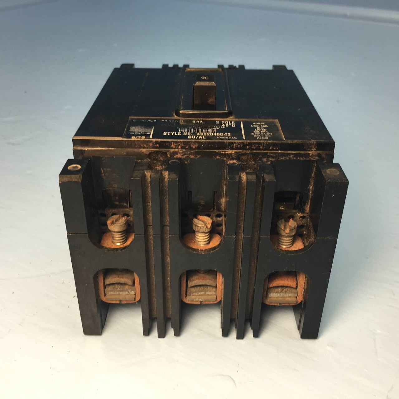Westinghouse FB3090L 90A Circuit Breaker FB 600V Cutler Hammer 4992D46G43 90 Amp (EM1359-1)