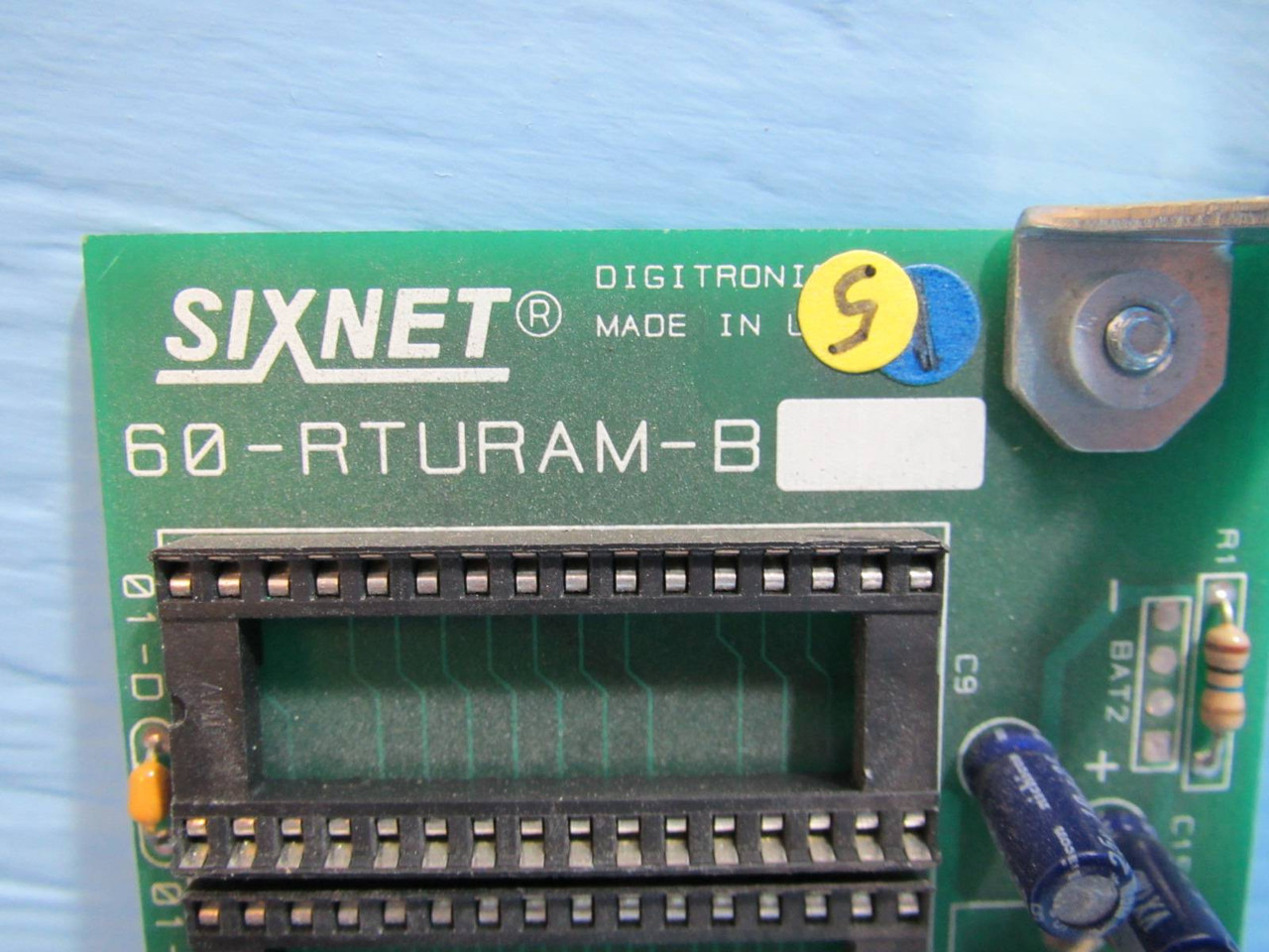 Sixnet 60-RTURAM-B 60-L128 128k PLC RDSK00-A RDSK02 CB434A1 Digitronics Six Net (PM1852-20)