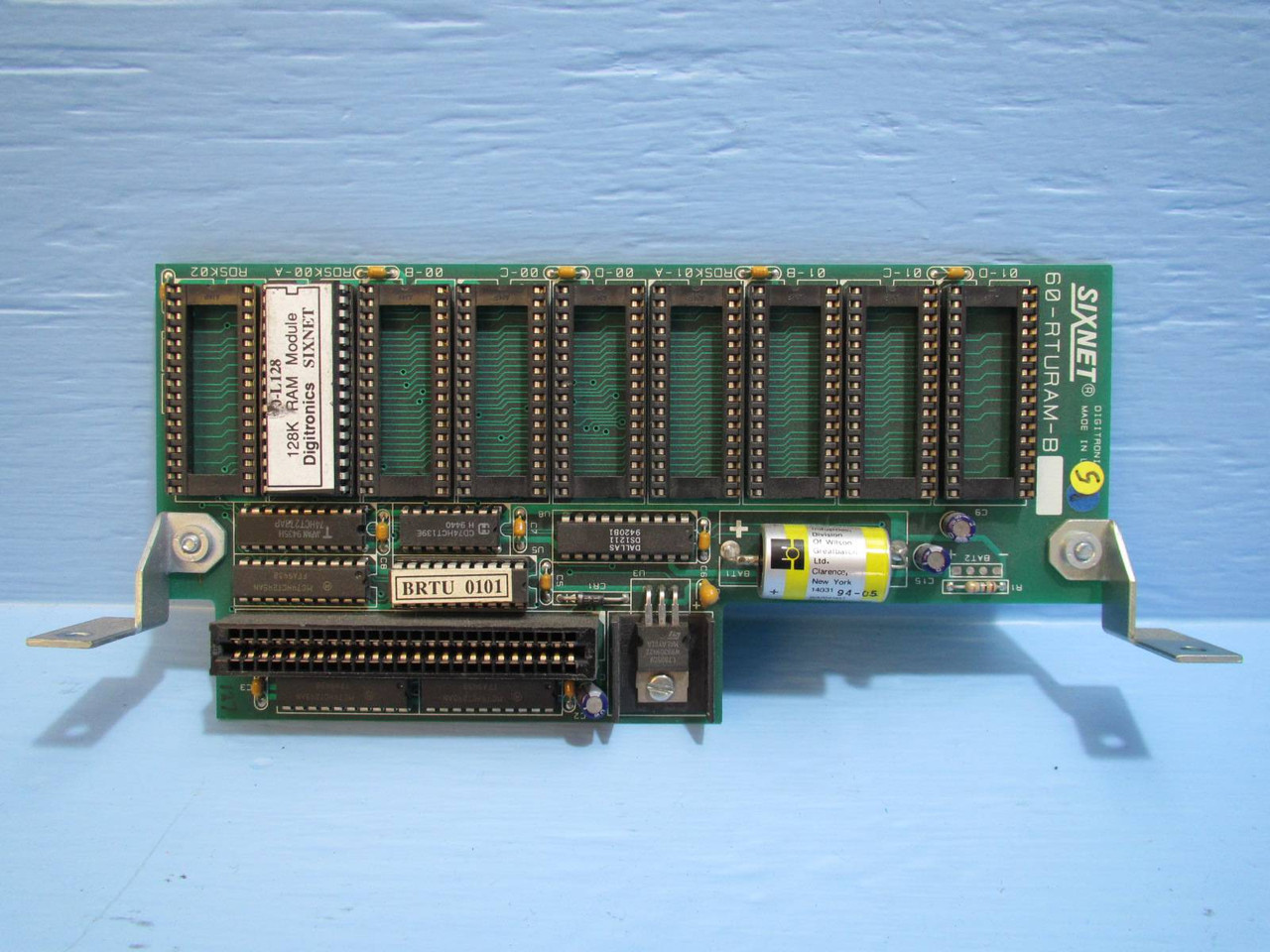 Sixnet 60-RTURAM-B 60-L128 128k PLC RDSK00-A RDSK02 CB434A1 Digitronics Six Net (PM1852-20)