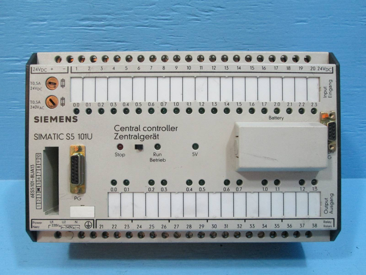 Siemens 6ES5101-8UA13 Simatic S5 Central Controller Module PLC 101U  6ES5 101 (NP1213-1)