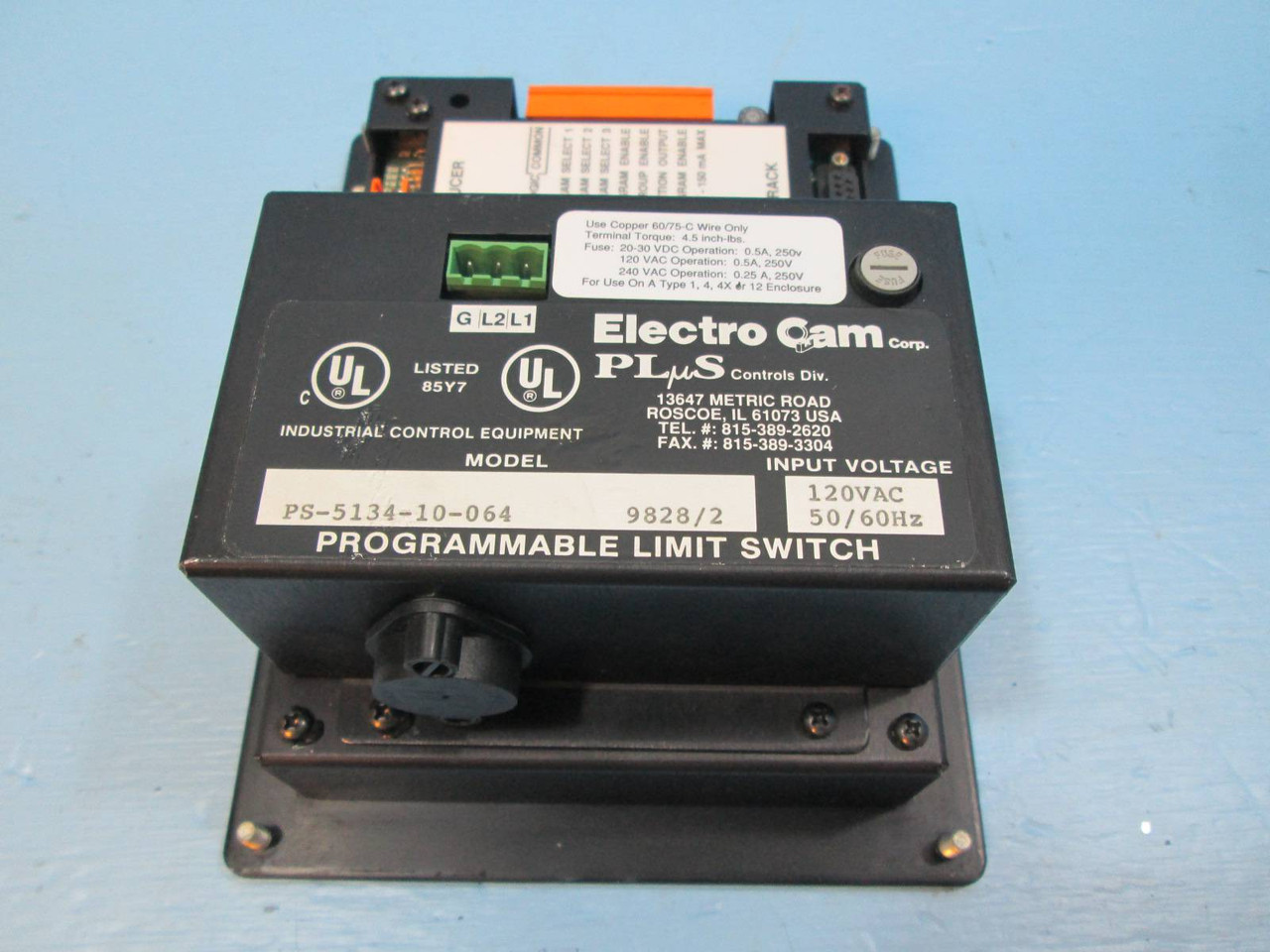 Electro Cam PS-5134-10-064 Plus Controls 5000 Series Programmable Limit Switch (NP1215-1)