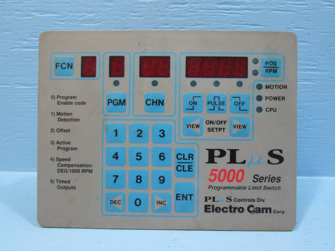 Electro Cam PS-5134-10-064 Plus Controls 5000 Series Programmable Limit Switch (NP1215-1)