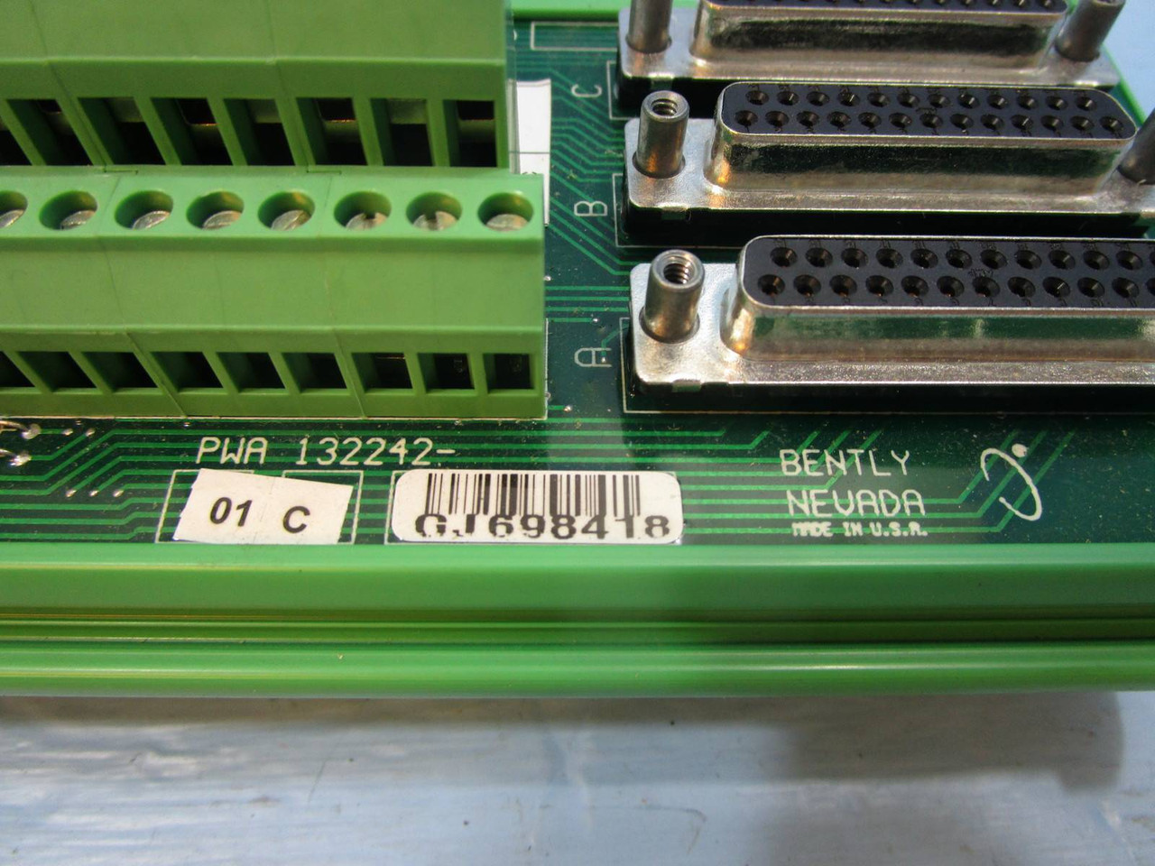 Bently Nevada 132242-01 C Relay Module PLC PCB Board 13224201 C Terminal Input (NP1227-1)