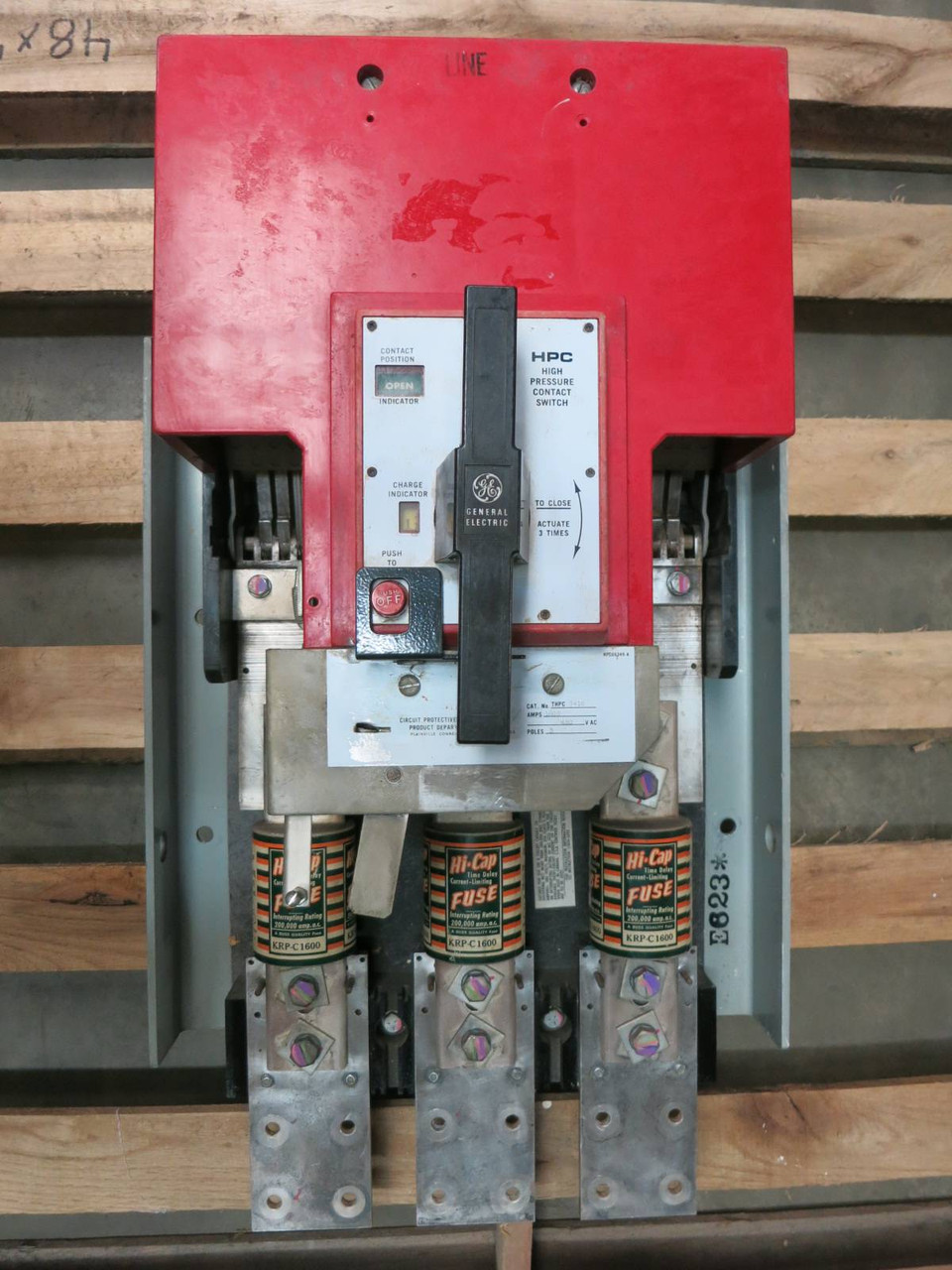 GE THPC3416 1600 Amp HPC High Pressure Contact Switch General Electric THPC 3416 (PM1928-6)