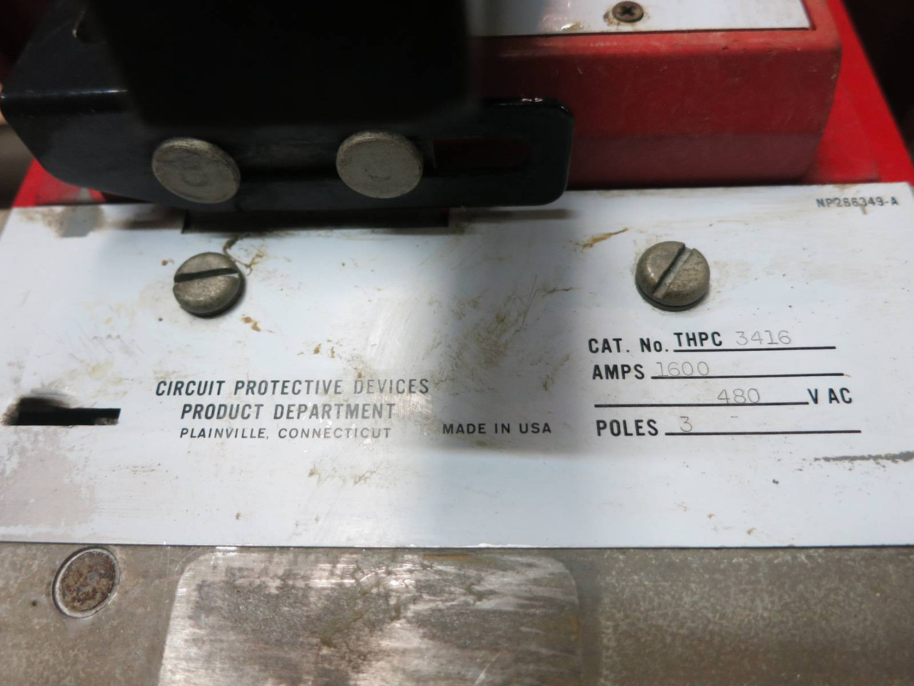 GE THPC3416 1600 Amp HPC High Pressure Contact Switch General Electric THPC 3416 (PM1928-6)