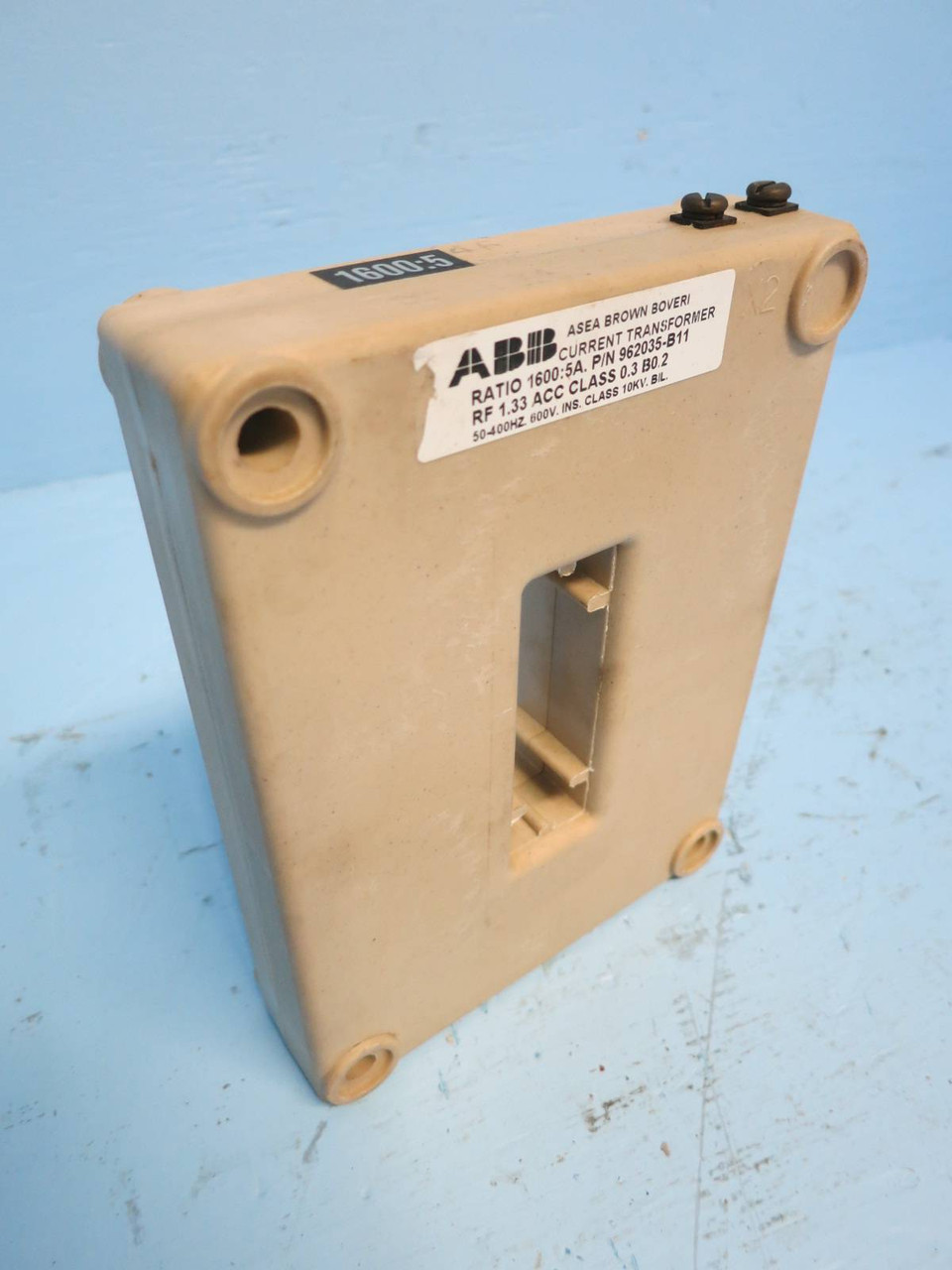 Image of ABB 962035-B11 Current Transformer 1600:5 RF 1.33 50-400 Hz 10kV 1600:5A CT A