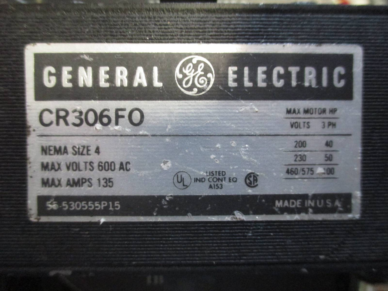 GE 8000 Series Powell Iso-Trol Size 4 Starter 200A Fused 26" MCC Bucket 200 Amp (TK1713-1)