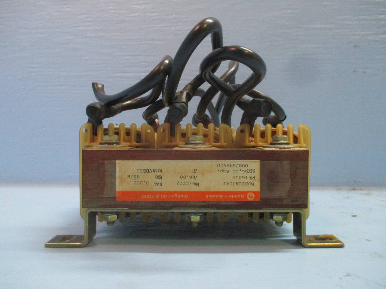 Burkle & Schock Stuttgart 80D-7000 Transformer Type DDUA3041 932772 (TK1733-1)