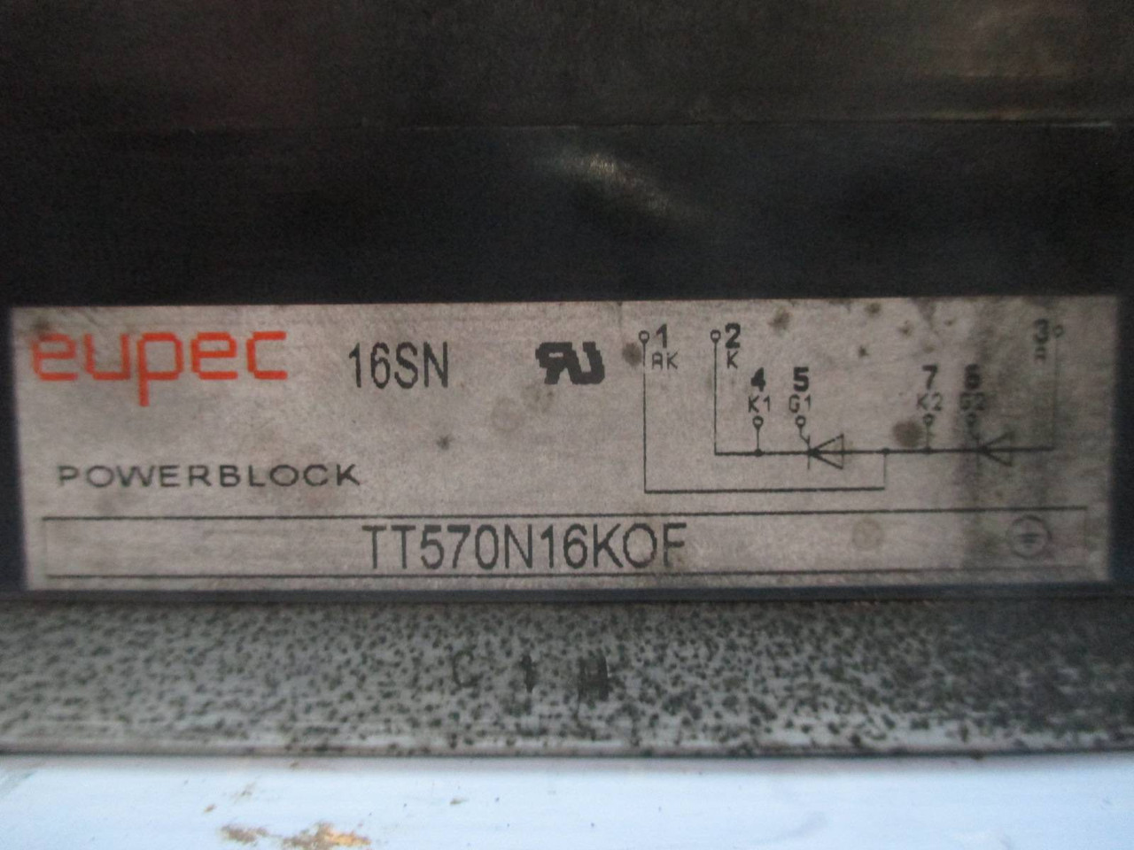 Eupec TT570N16KOF Power Module 1336 VS Drive Power Block TT-570-N-16-KOF (TK1759-2)