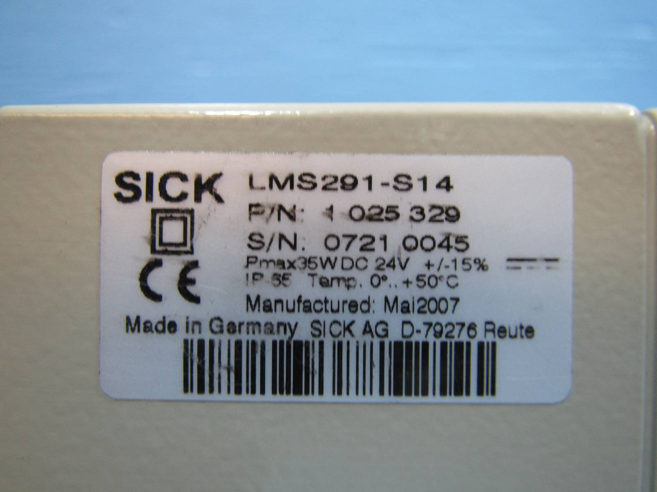 NEW SICK Optic LMS-291-S14 Laser Measurement Sensor 1025329 90 deg S1.34 (NP1244-2)