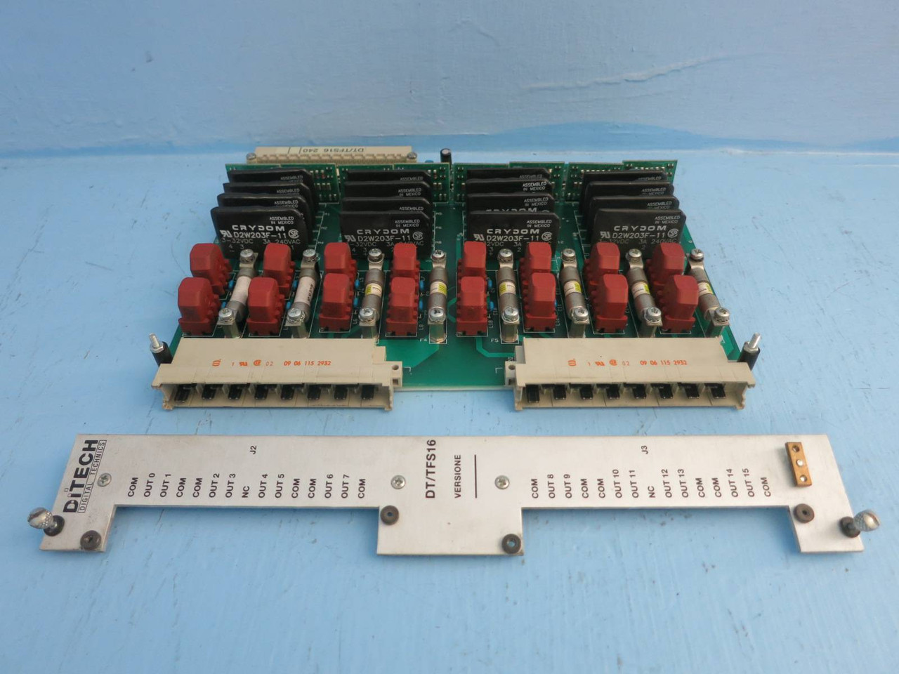 Ditech DT / TFS16 PLC Board -Frame -Connectors Digital Technics Versione TFS16.2 (PM1978-3)