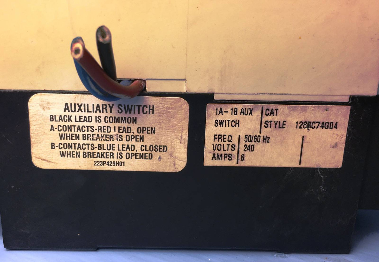 Cutler Hammer GMCP007C0C 7A Circuit Breaker w/ Aux GMCP Westinghouse 7 Amp (EM1491-1)