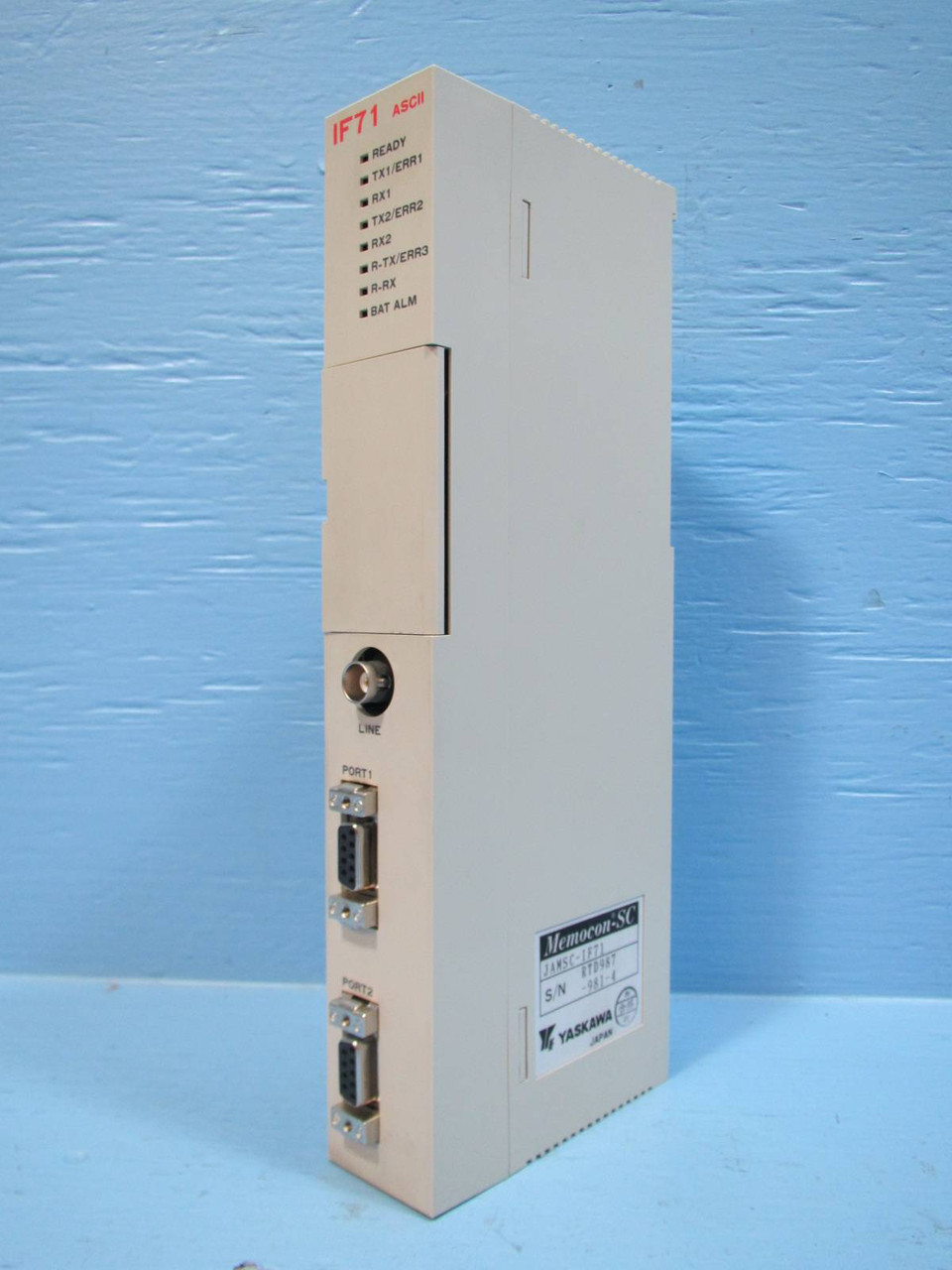 Yaskawa JAMSC-IF71 CPU PLC Module Memocon-SC JAMSCIF71 Central Processor ASCII (NP1304-1)