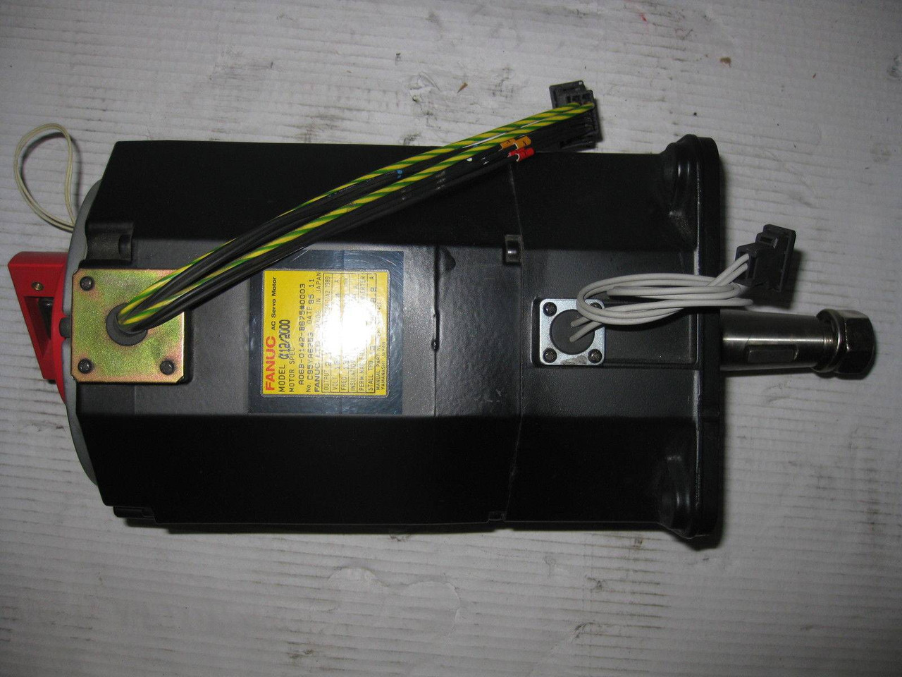 New Fanuc A06B-0142-B675#0003 AC Servo Motor C95YA6353 2.1kW 186V 133Hz 7.4A NIB (EBI1319-1)