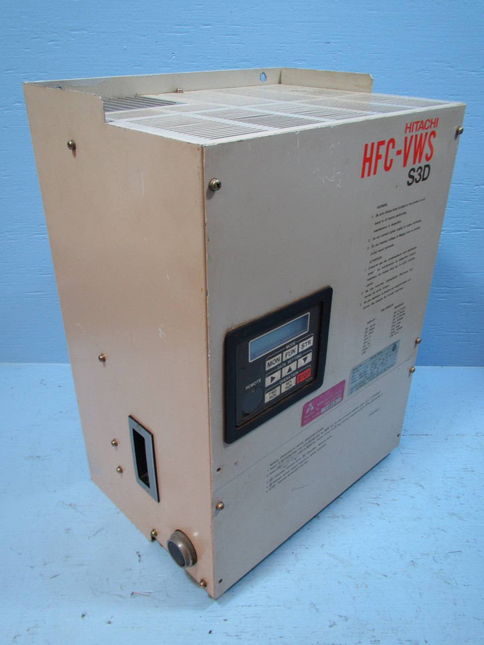 Hitachi HFC-VWS 16HF3D 20 HP S3D AC Transistor Inverter VS Drive 15 HP 460V 31A (NP1321-1)