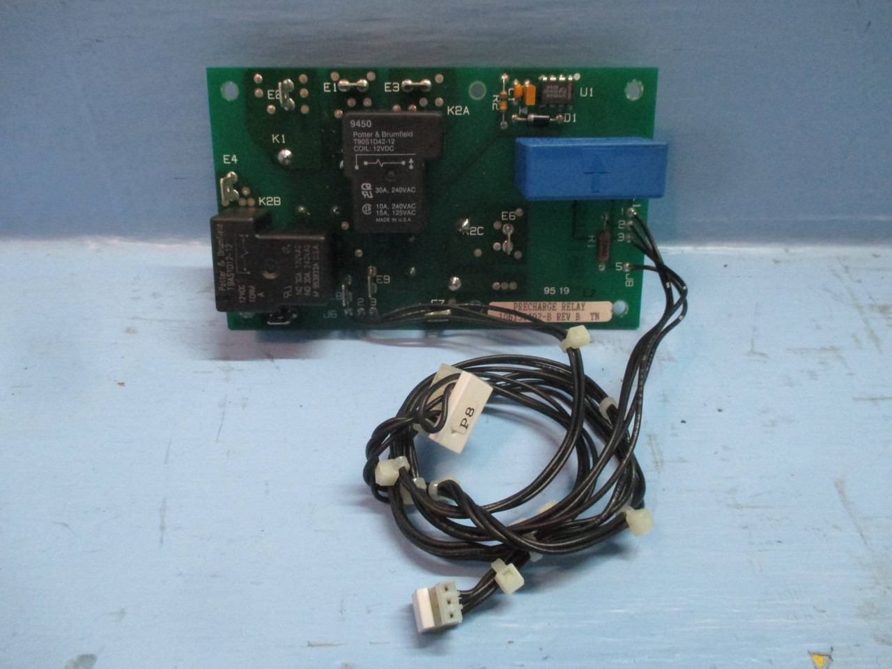 Fincor 106150402-B REV B Precharge Relay Board PLC 6400 AC Drive 6402S0053A (TK1954-2)