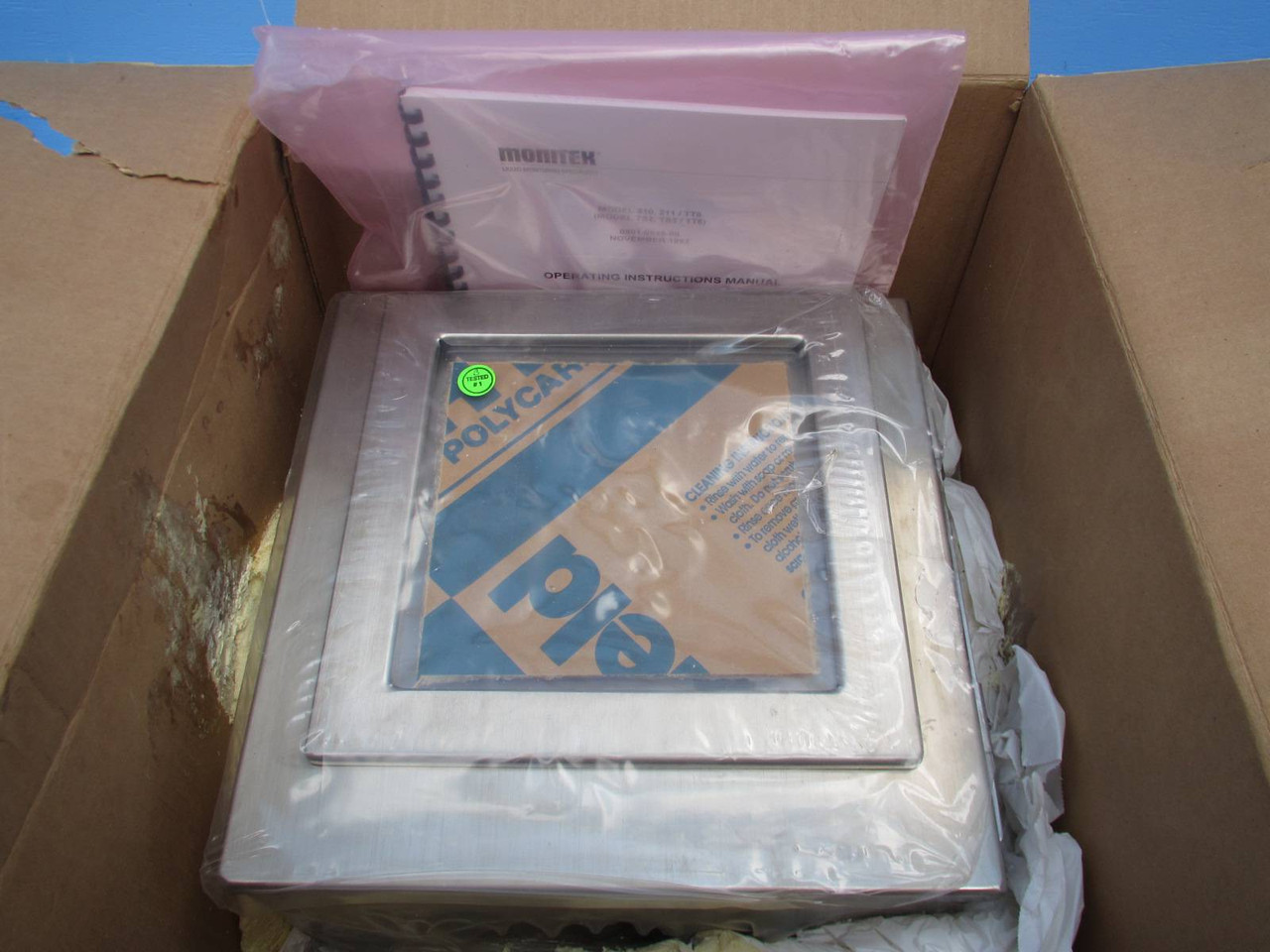 NEW Monitek/Sentex Turbidimeter TT6-2001-0000-1 Sensor NIB TT6200100001 Monitor (NP1341-4)