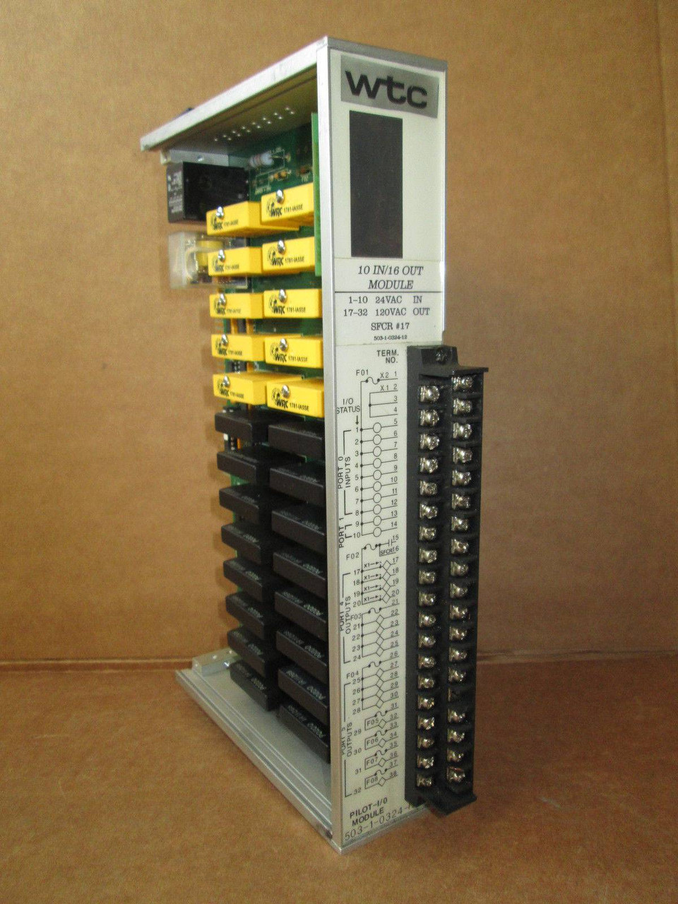 Image of WTC Robotron Pilot I/O Module 503-1-0324-12 Weld Control 50310324-12 Series 400