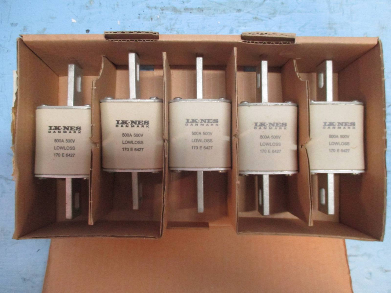 NEW LK-NES 170-E-6427 500A 500V Type 405 Low-Loss H.R.C. High Speed Fuse 500 Amp (TK1974-128)