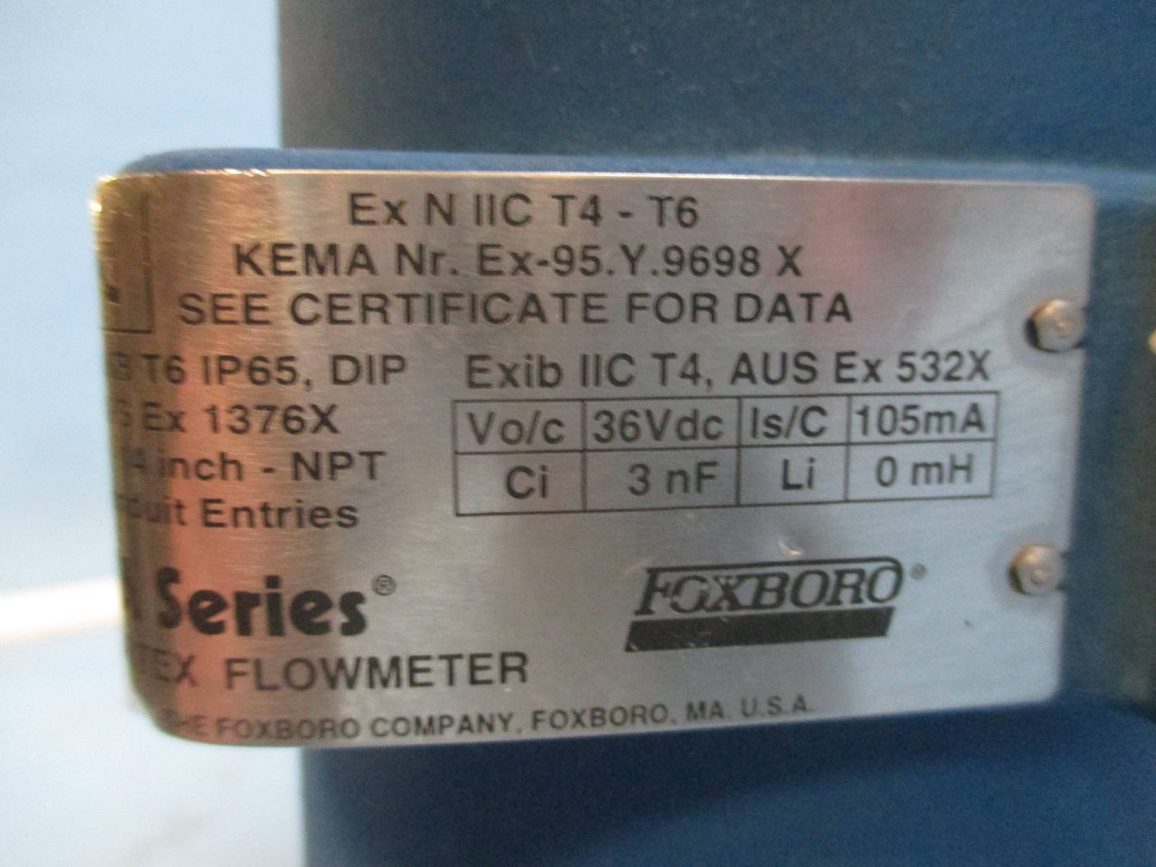 Foxboro 83F-D1HS1SSRJA-B A/I Vortex Flow Meter w/ RS-83 Pressure Transmitter (TK2109-1)