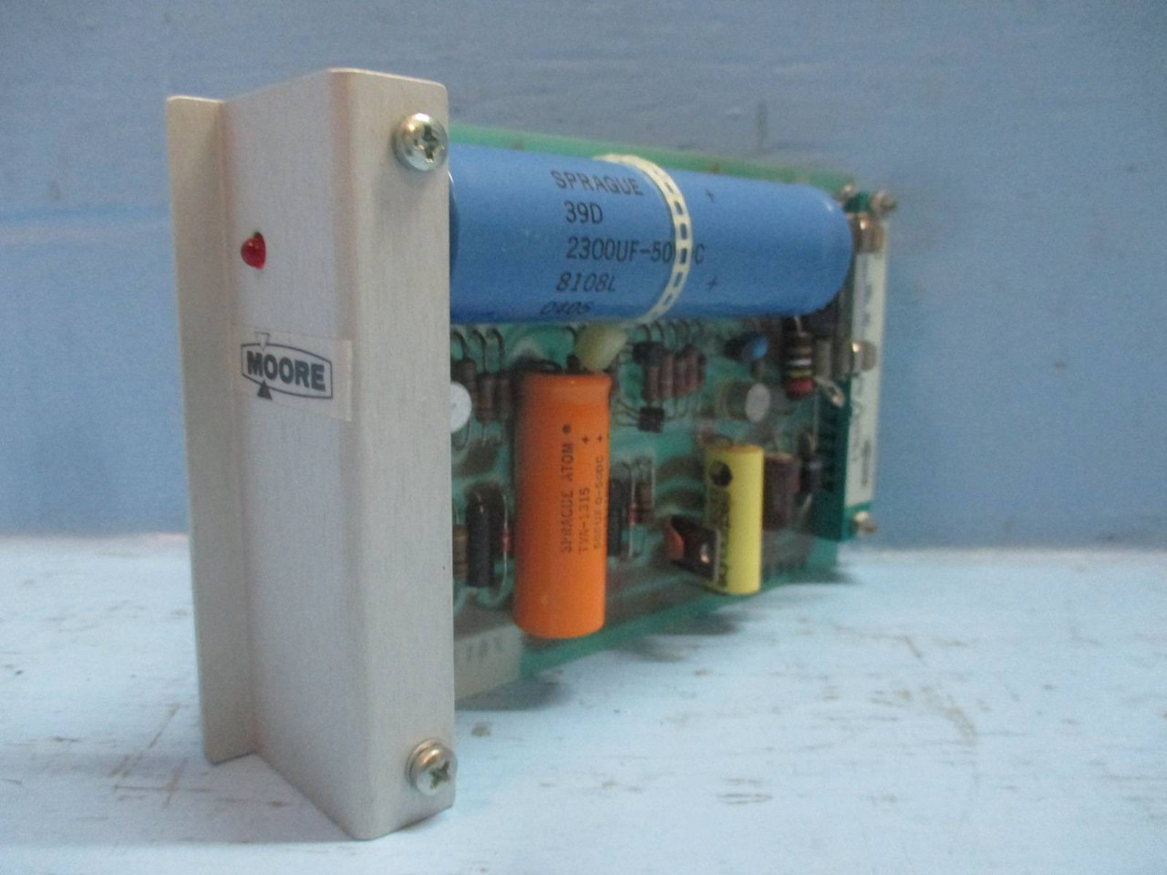 Moore 15376-1 Power Supply PLC PC Board AC 24V 15V 1018-107G Acromag (TK2132-3)