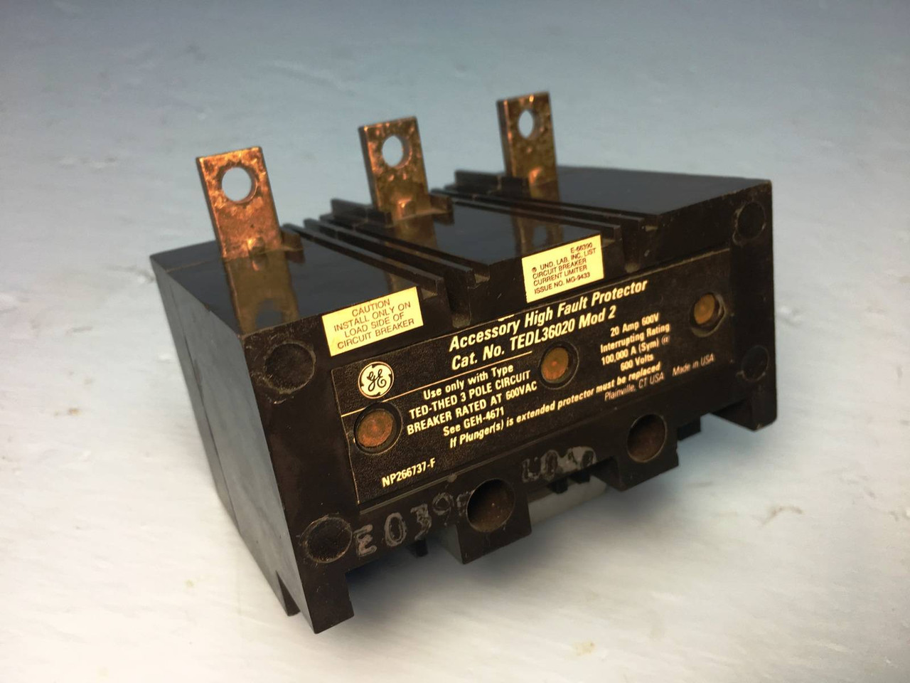 GE General Electric TEDL36020 20A High Fault Protector for Breaker Mod. 2 20 Amp (EM1634-8)