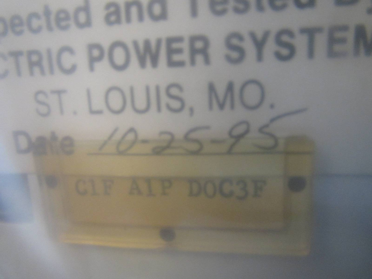 NEW Basler Electric BE1-60 Voltage Balance C1F A1P D0C3F Solid Relay BE160 NIB (NP1369-1)