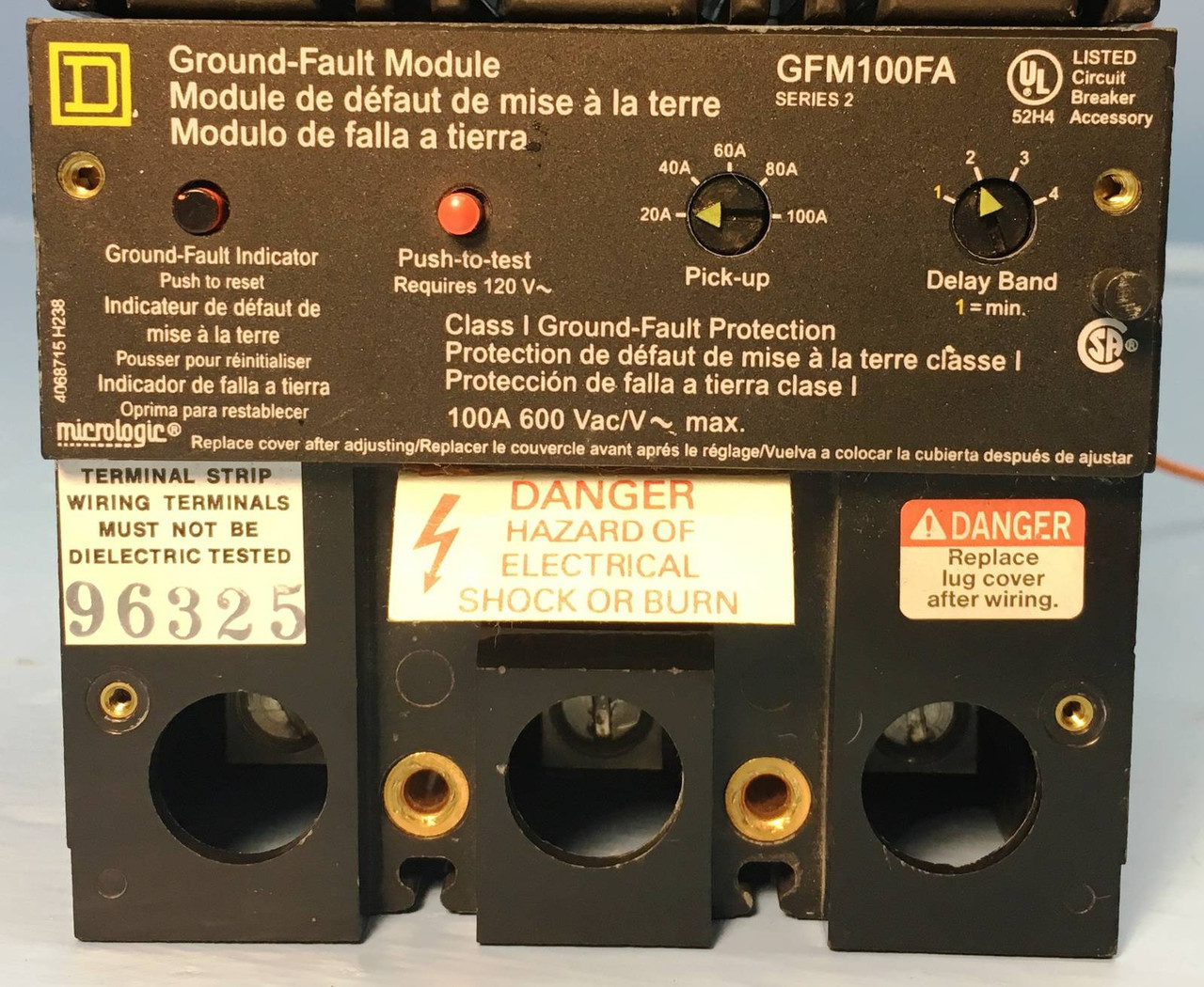 Square D FAP34030G 30A Circuit Breaker S2 w/ Ground Fault Module GFM100FA 30 Amp (EM1650-11)