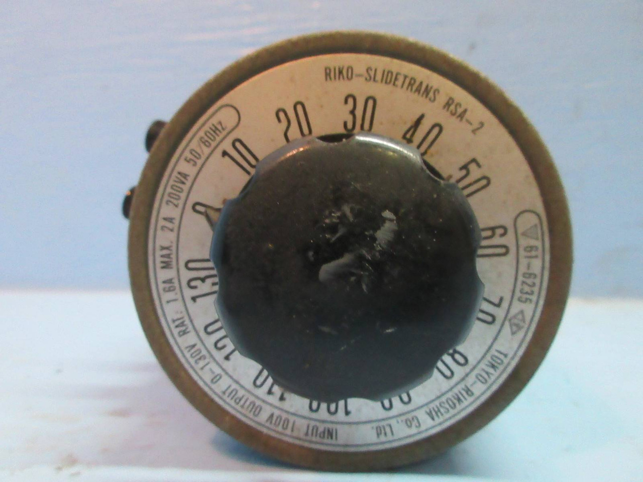 Tokyo-Rikosha Riko-Slidetrans RSA-2 61-6235 Input 100V output 0-130V 2A 200VA (TK2223-3)