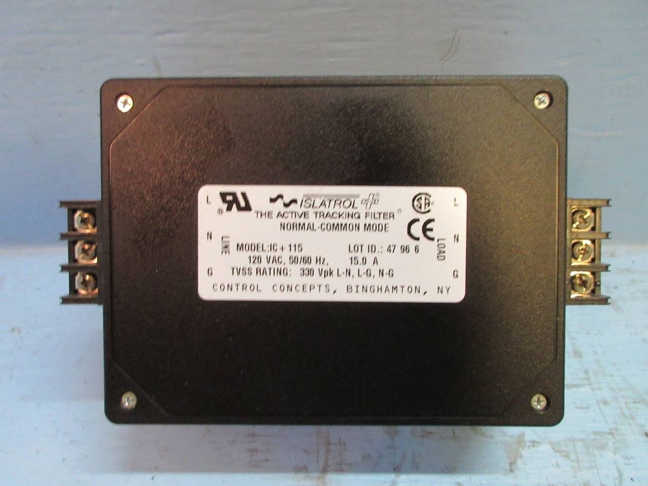 Control Concepts Islatrol Plus IC+115 Active Tracking Filter Normal-Common Mode (TK2221-1)