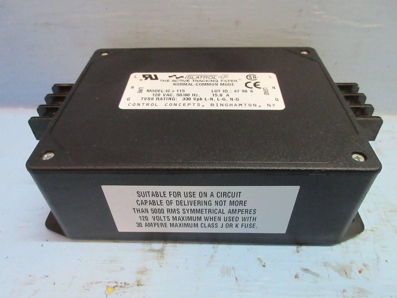 Control Concepts Islatrol Plus IC+115 Active Tracking Filter Normal-Common Mode (TK2221-1)