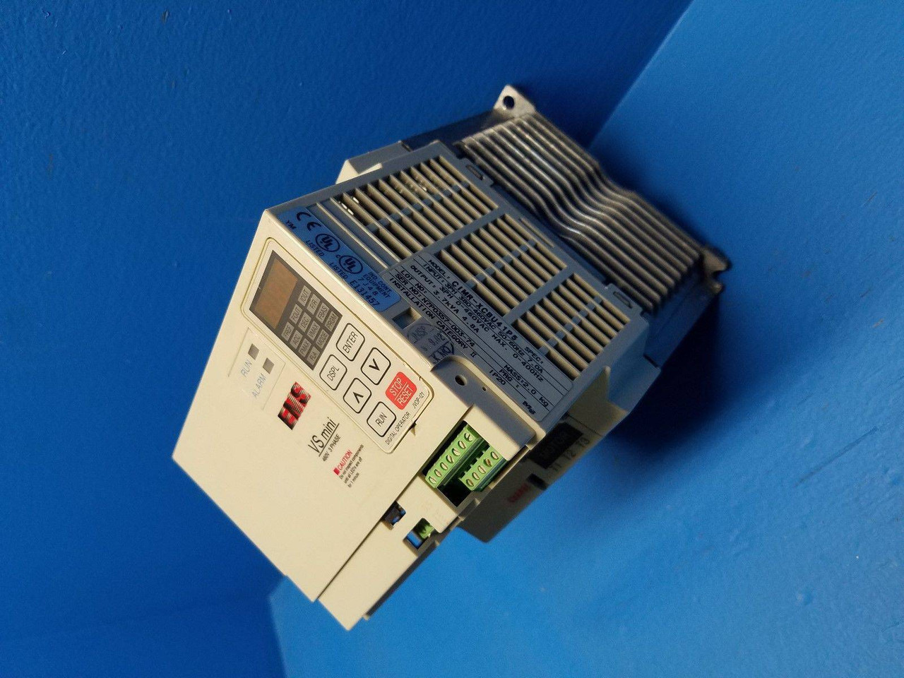 EMS CIMR-XCBU41P5 Variable Speed VS Mini Drive 460V 3 Phase 3.7kVA 4.8 Amp (MM0517-1)