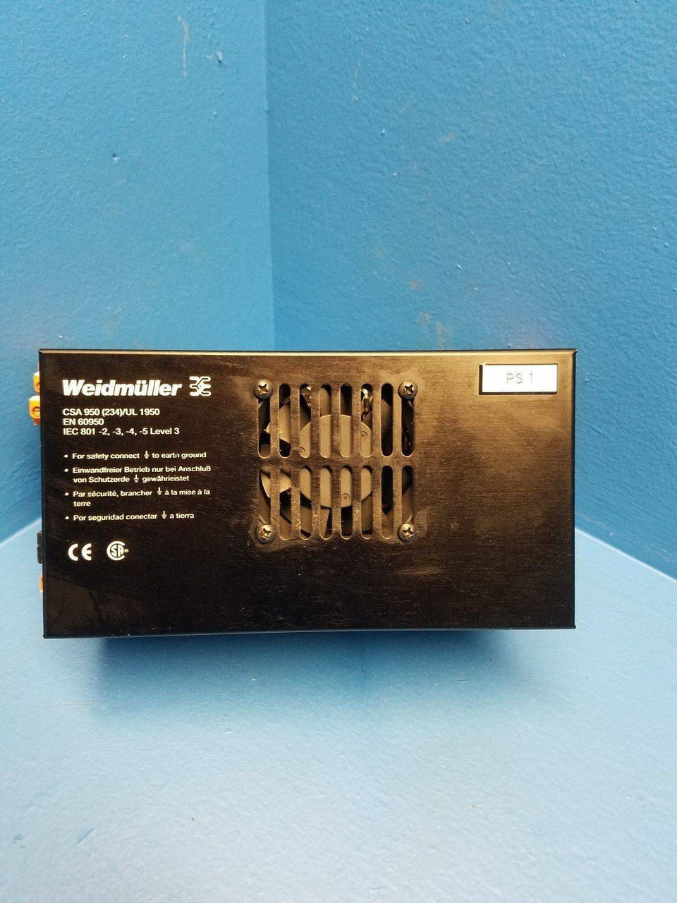 Weidmuller 991534 CSA 950 Power Supply In: 115-230Vac Out: 24Vdc (MM1077-1)