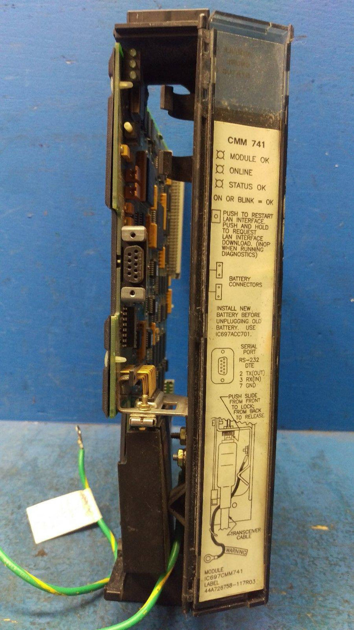 GE Fanuc IC697CMM741 Series 90-70 PLC Ethernet Controller CMM-741 (MM0567-1)