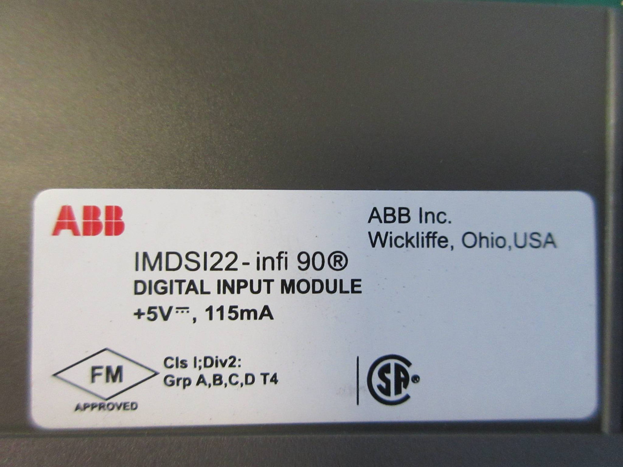 ABB Bailey IMDSI22 infi-90 Digital Input Module Symphony 6644109A1 Board PLC (TK2263-220)