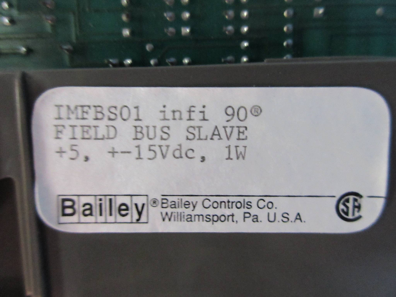 Bailey IMFBS01 infi-90 Field Bus Slave Module Assy 6638005B1 ABB Symphony (TK2293-2)