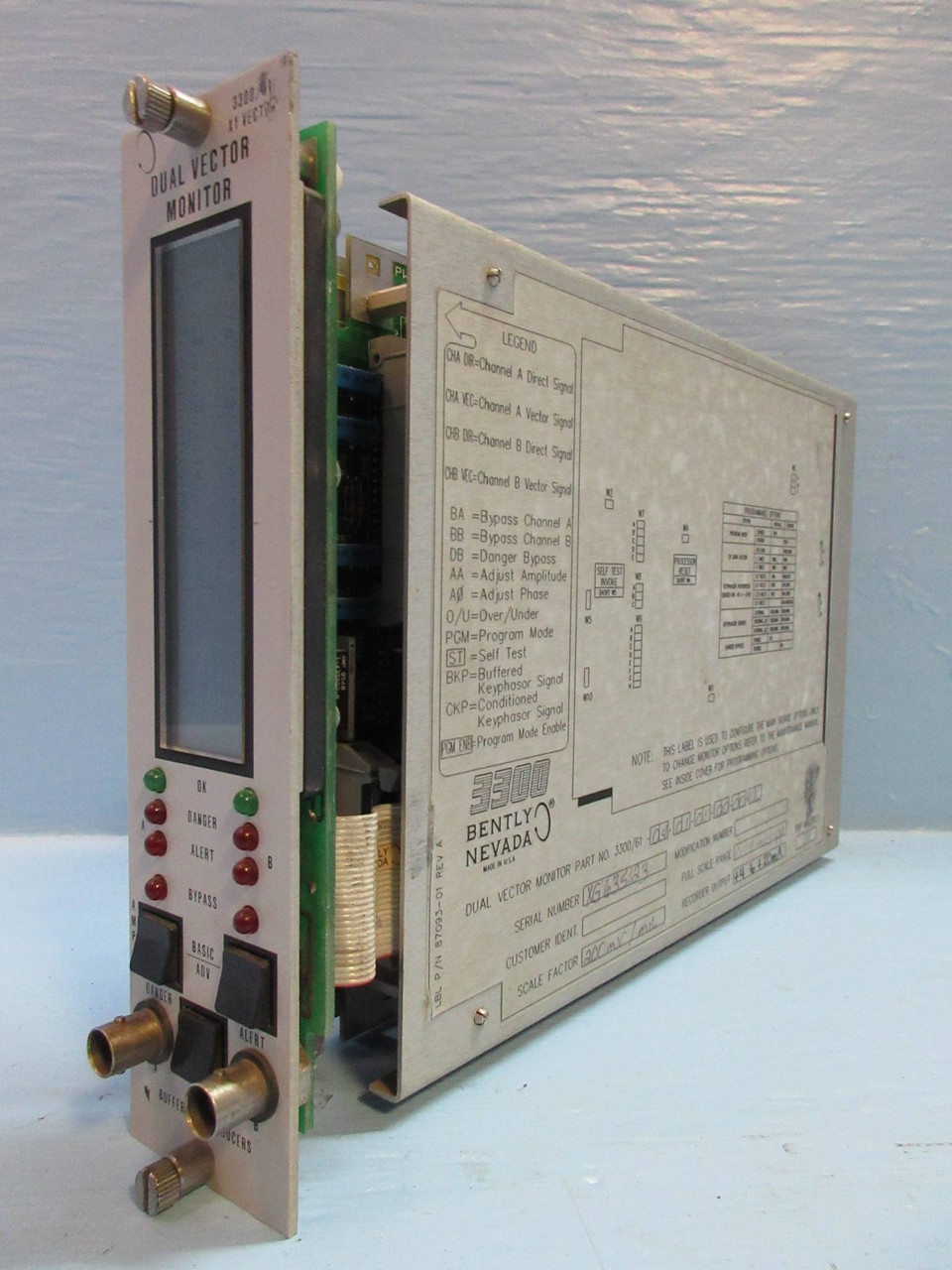 Image of Bently Nevada 3300/61-04-01-01-00-00-00 XY Dual Vector Monitor Module 3300/61