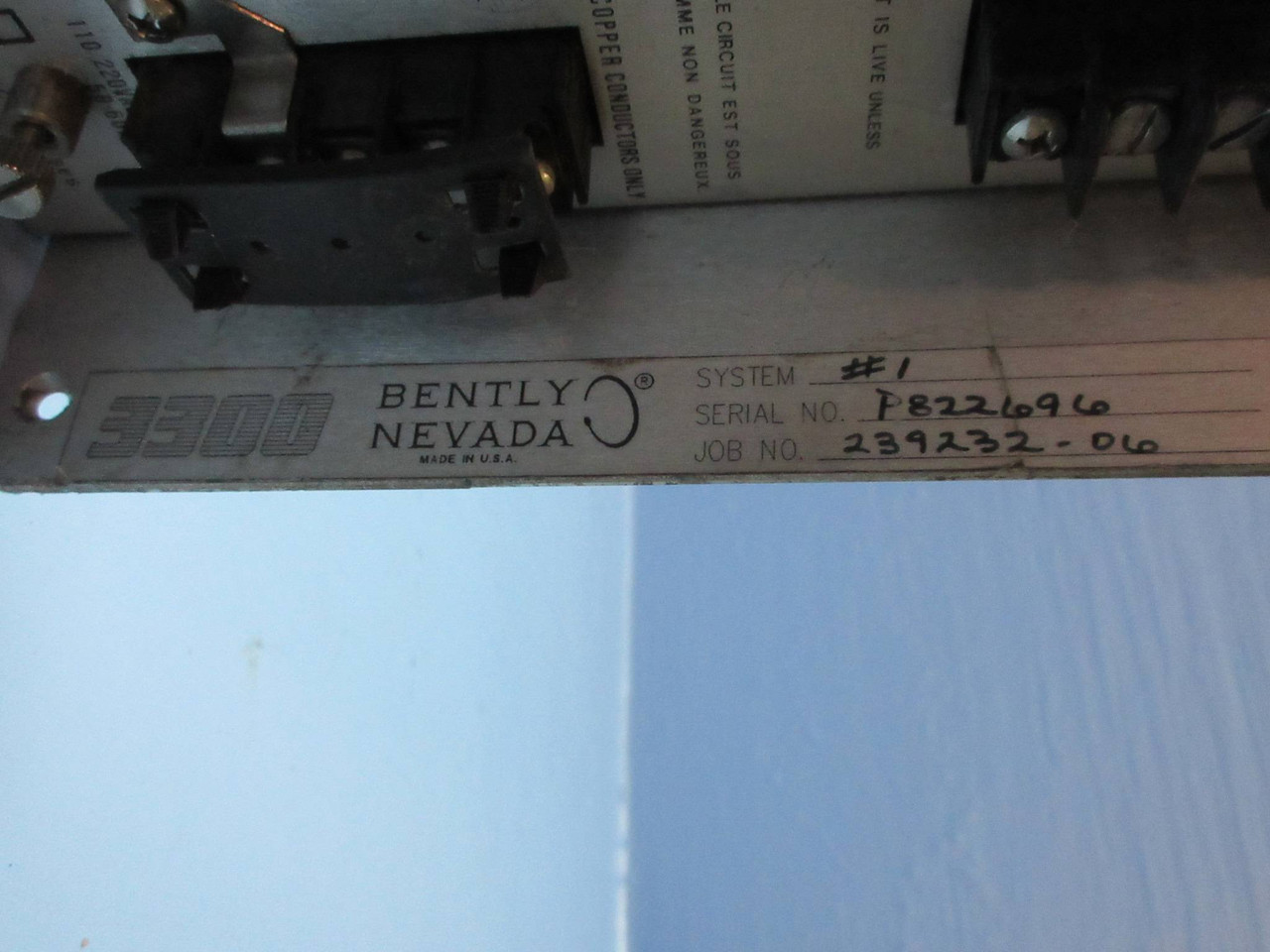 Bently Nevada 3300 System 14 Slot Rack/Chassis PWB79624-01 F PWA79622-01 B Rack (TK2394-1)
