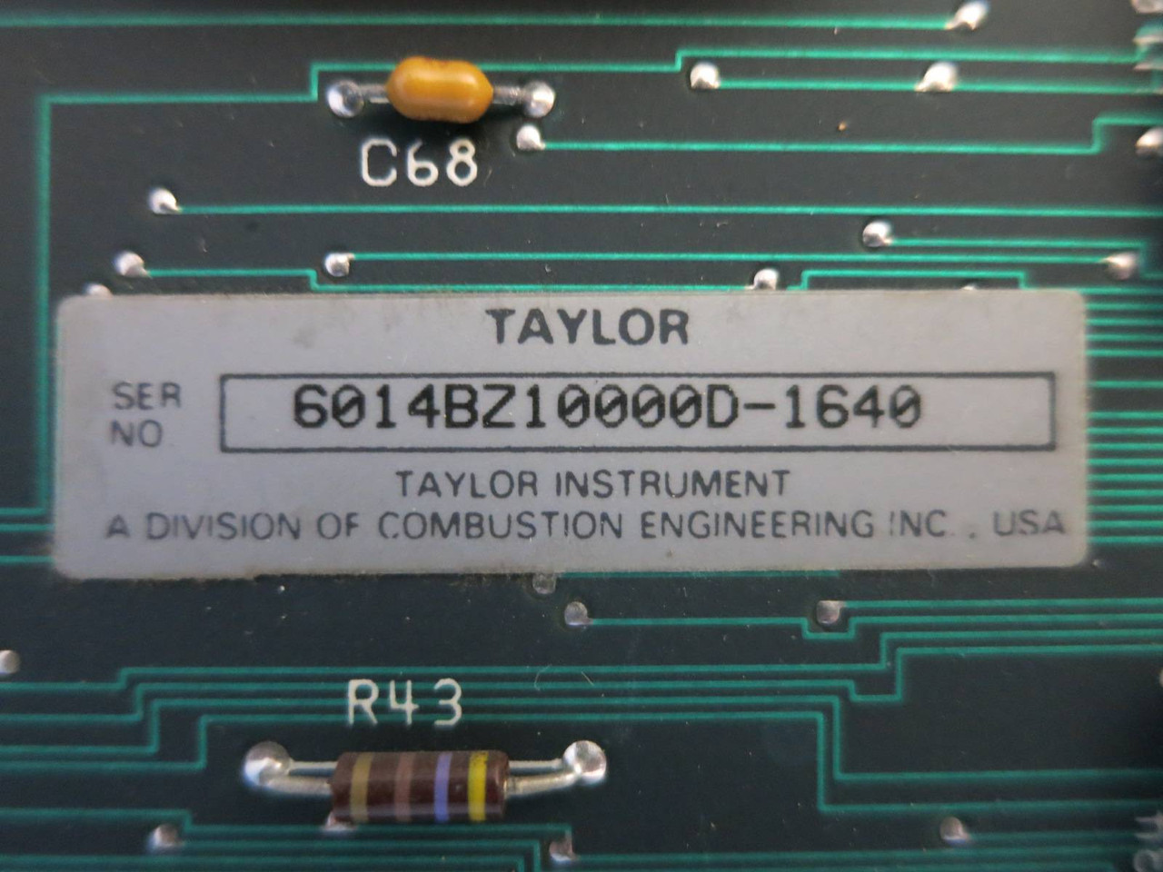 Taylor / ABB 6014BZ10000D Circuit Board PLC Module Card 125P2193-2 AV2 Rev (PM2134-1)