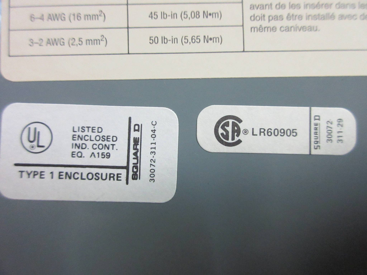 NEW Square D Type 1 Enclosure for Lighting Contactor 39" x 22" Box (TK2408-1)