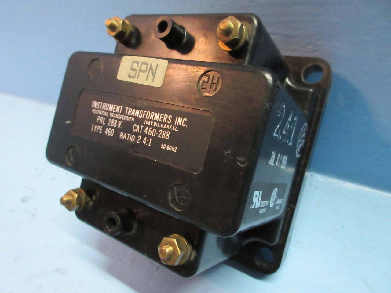 Instrument Transformers Cat 460-288 Type 460 Ratio 2.4:1 Potential Transformer (TK2426-3)