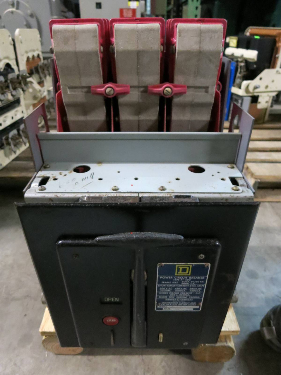 Square D Type K-600 Bolt In Breaker 600A Direct Acting Trip OD3 Air Breaker ITE (PM2155-1)