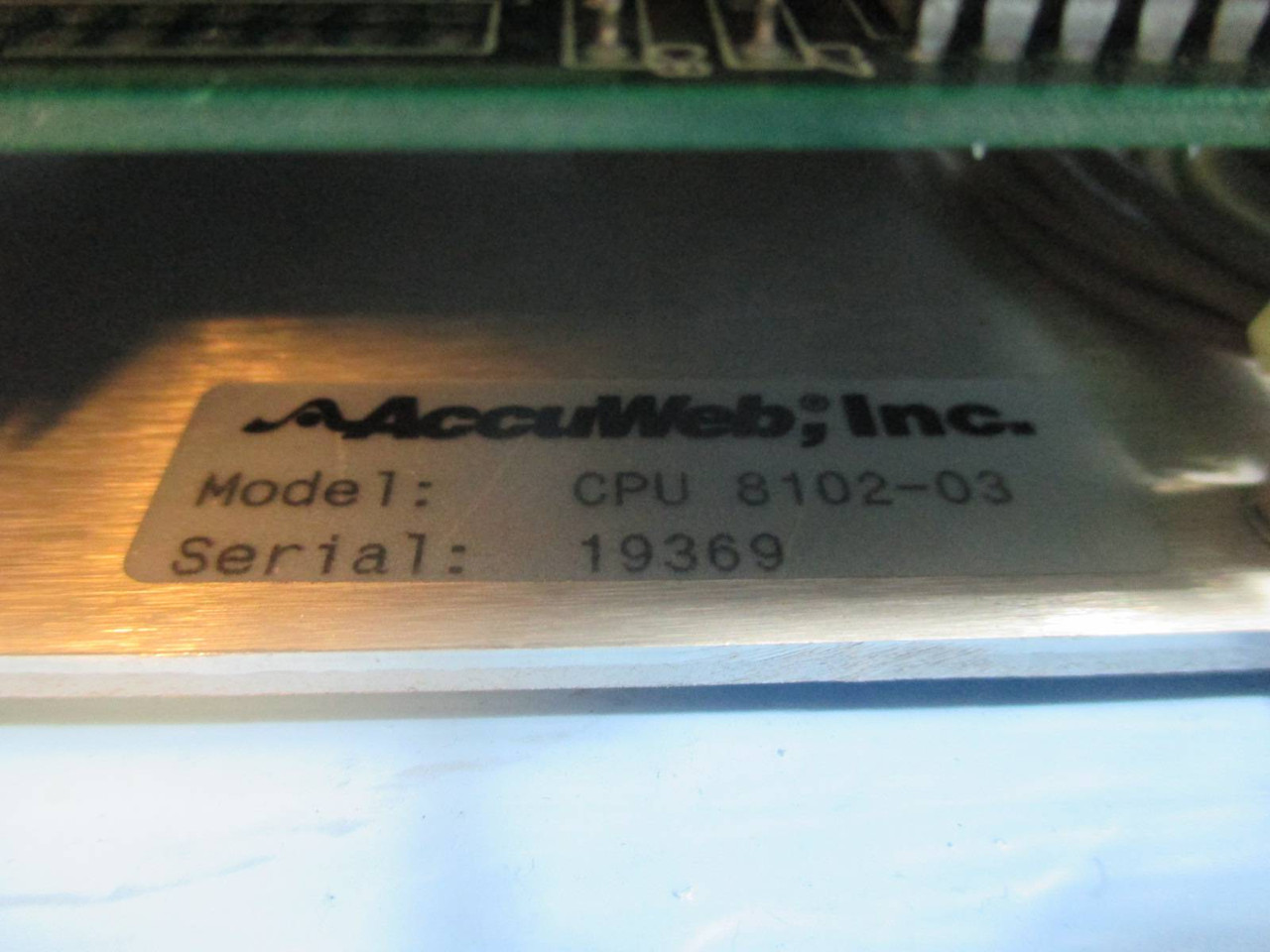 AccuWeb Edge Detector CPU 8000 8102-03 6017-01 6105 Circuit Board Stack Micro 4 (DW0062-1)