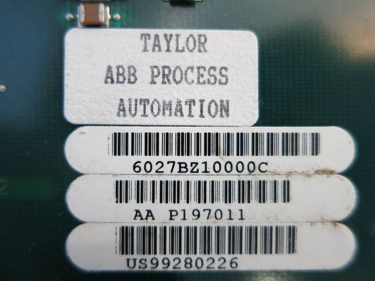 Taylor / ABB 6027BZ10000 Rev C Disk Control Module PLC 125P2980-1 6027BZ10000C (PM2173-3)