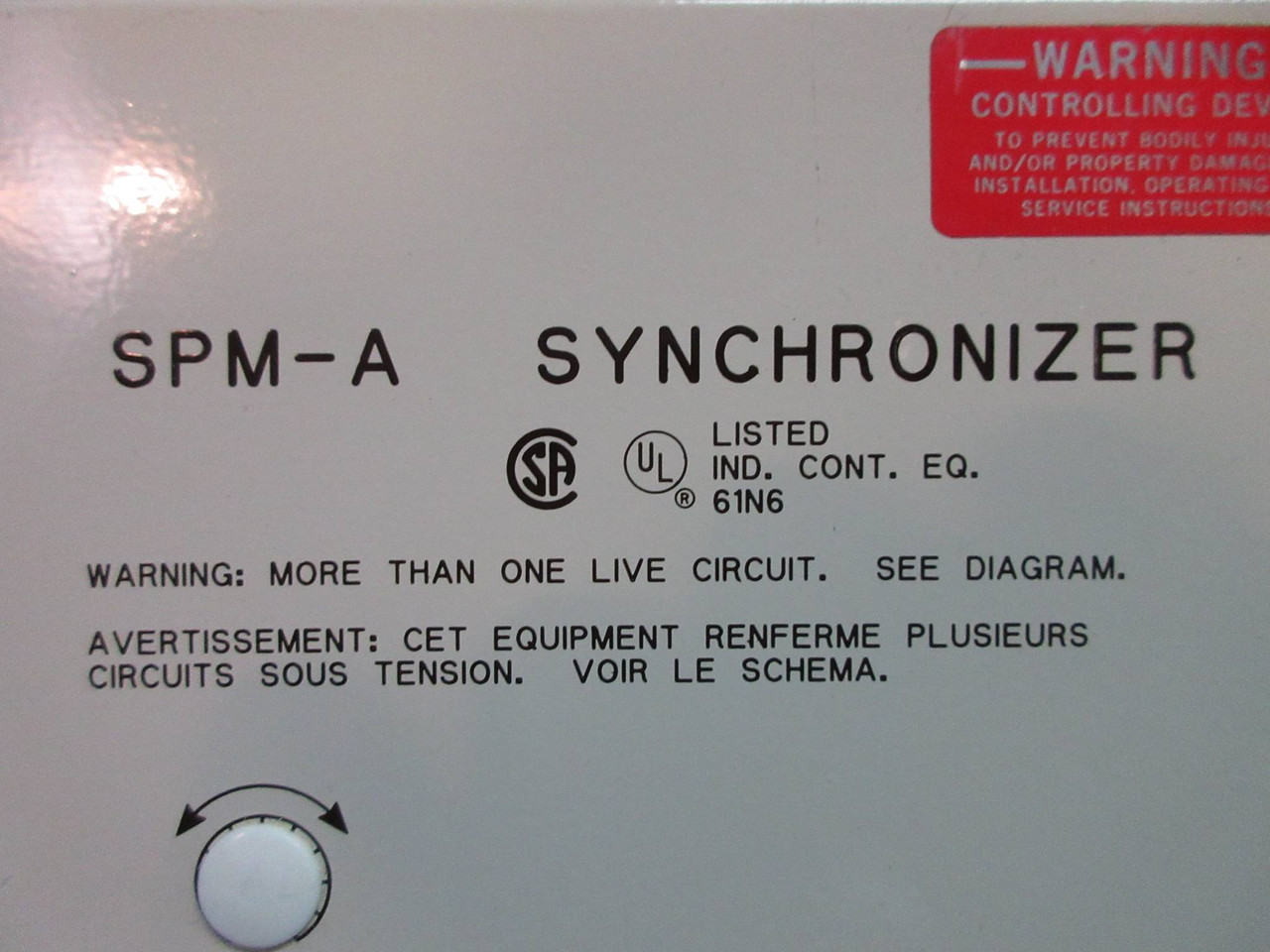 Woodward 9905-001-G SPM-A Synchronizer Module 9905001 Rev. G 115V 230V (TK2483-4)