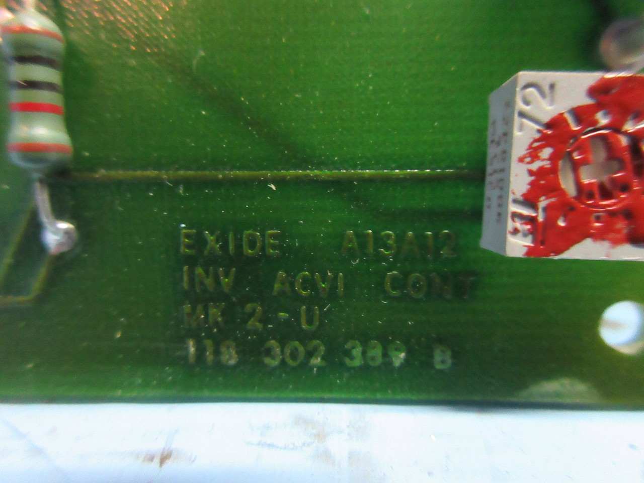 Exide A13A12 INV ACVI CONT PLC MK 2-U 118 302 389 B Module Board 101072377 Rev B (TK2488-8)