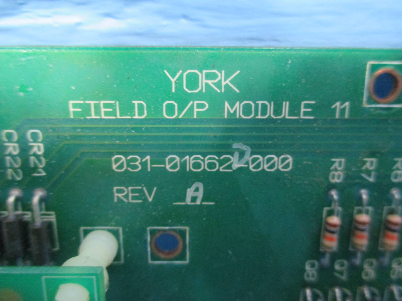 York 031-01662D000 Rev A Field Output Module 11 01662-000 with 031-01663-000 (DW0128-2)